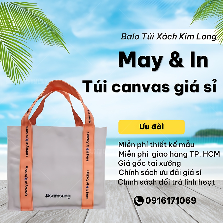 túi vải canvas giá sỉ