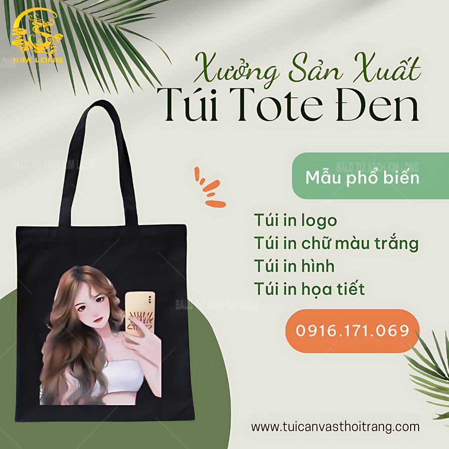 Túi Tote Đen – Phong Cách Tối Giản, Tiện Ích Tối Đa