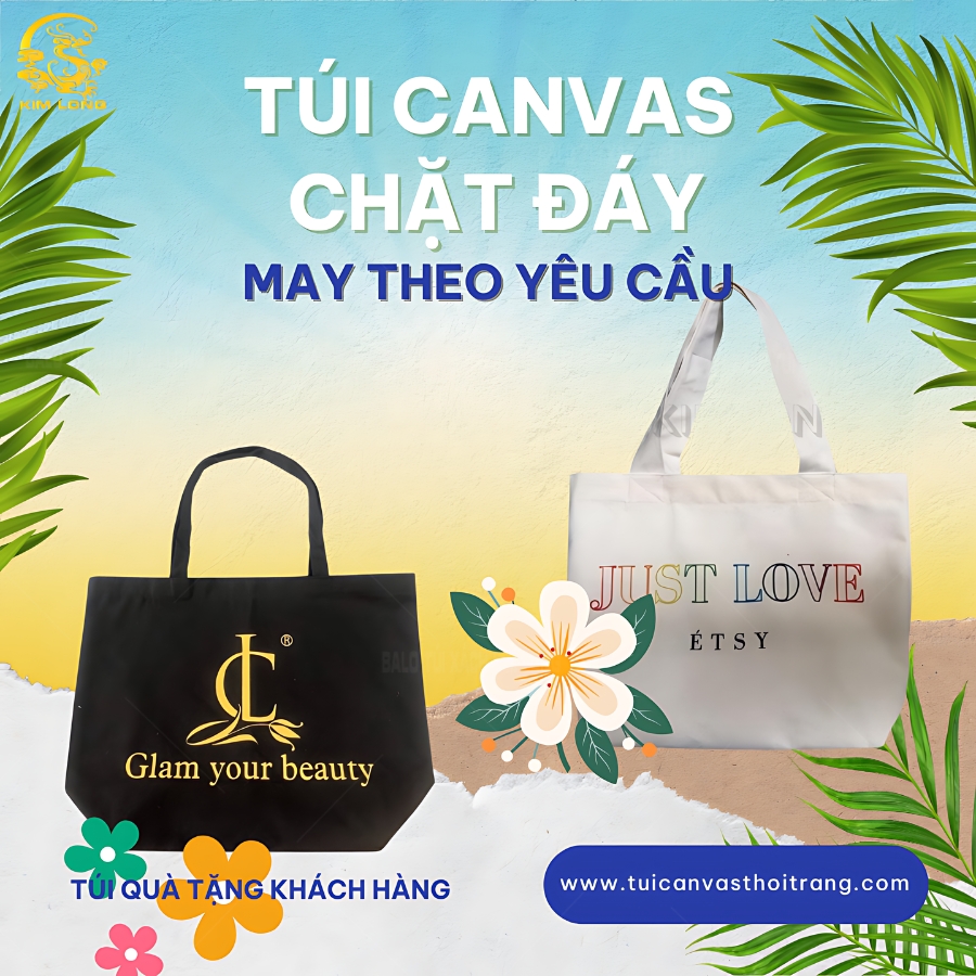 may túi vải bố chặt đáy theo yêu cầu