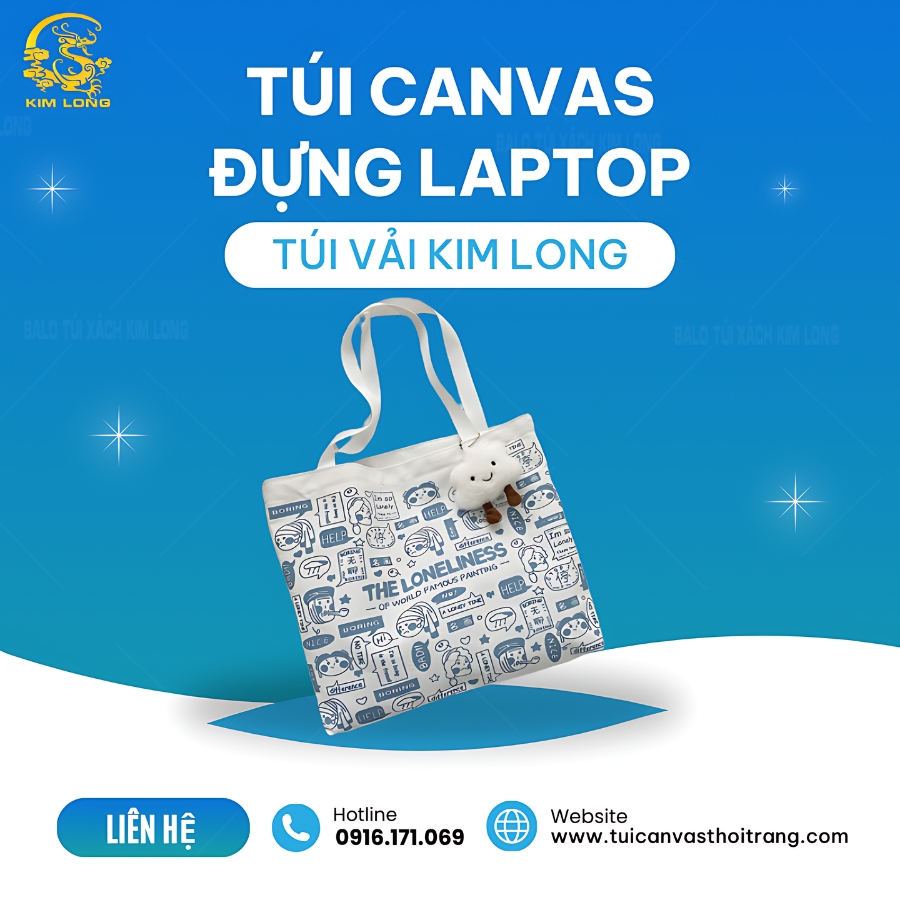 túi canvas đựng laptop