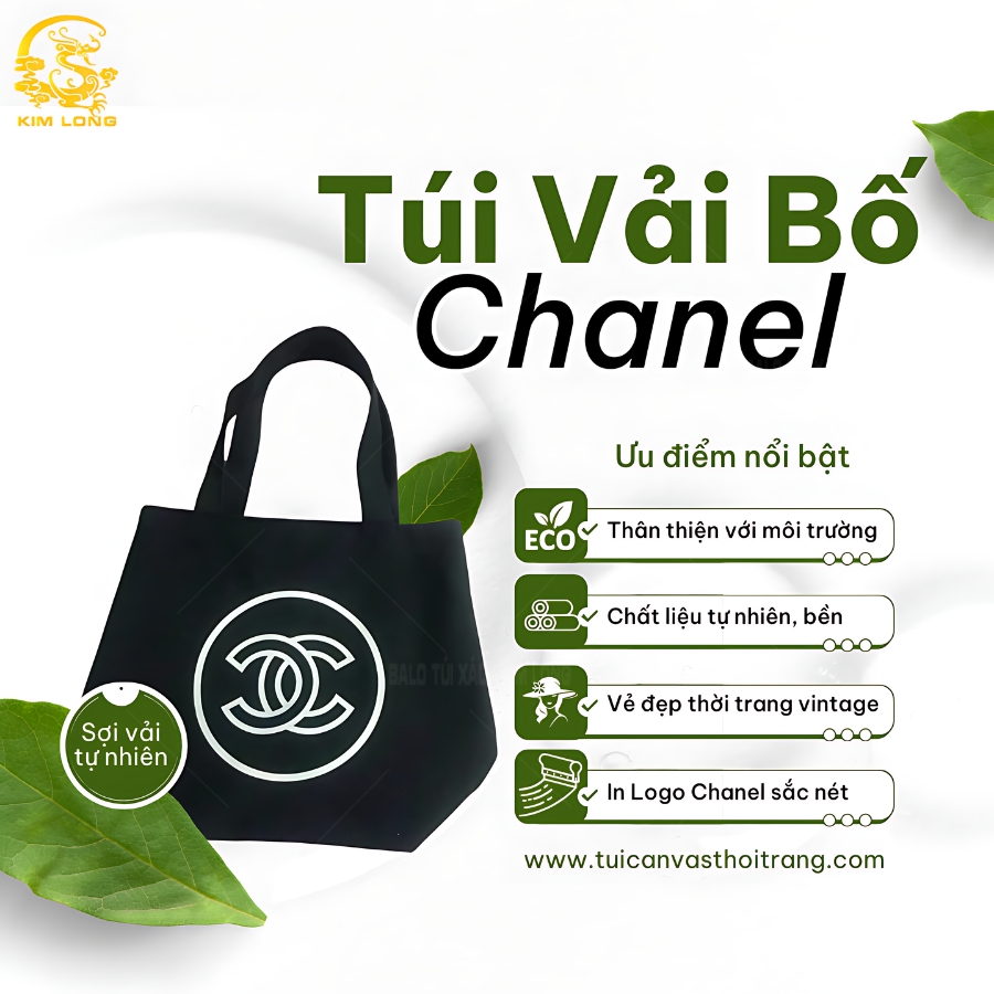 túi vải bố chanel