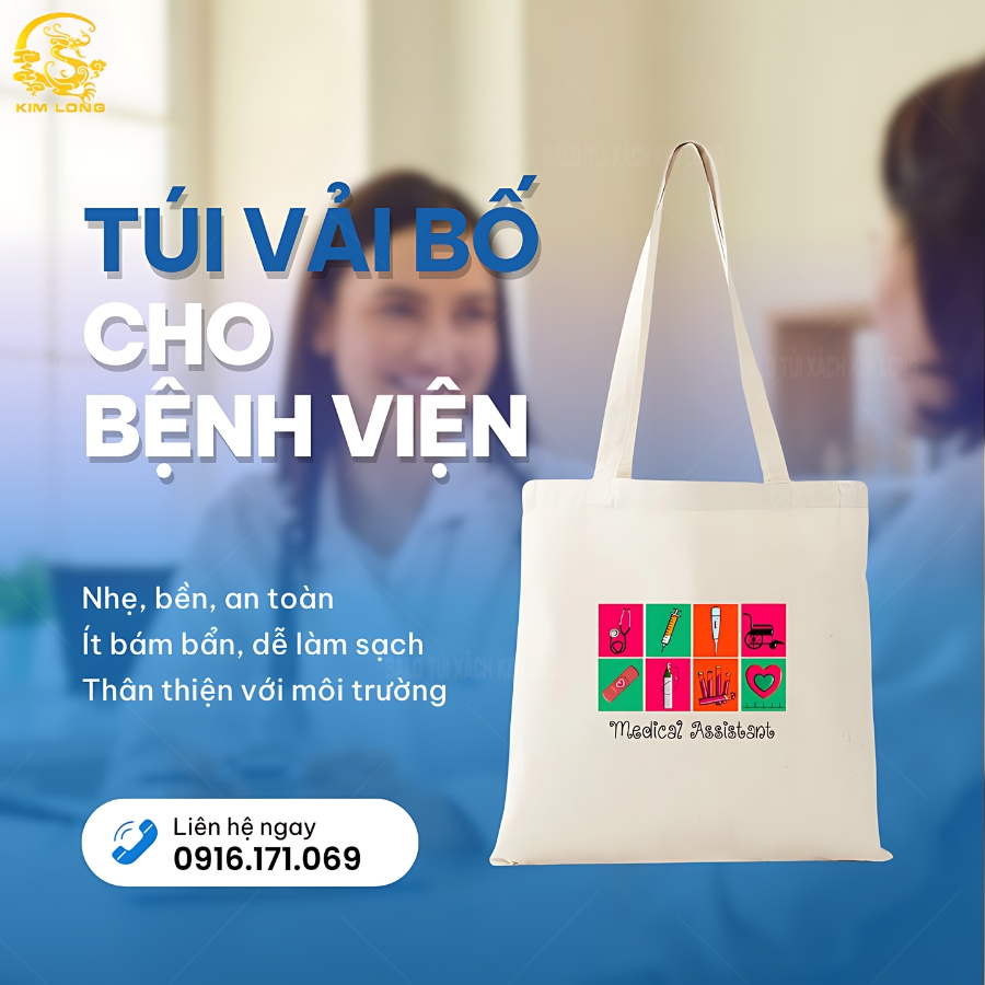 túi vải bố cho bệnh viện