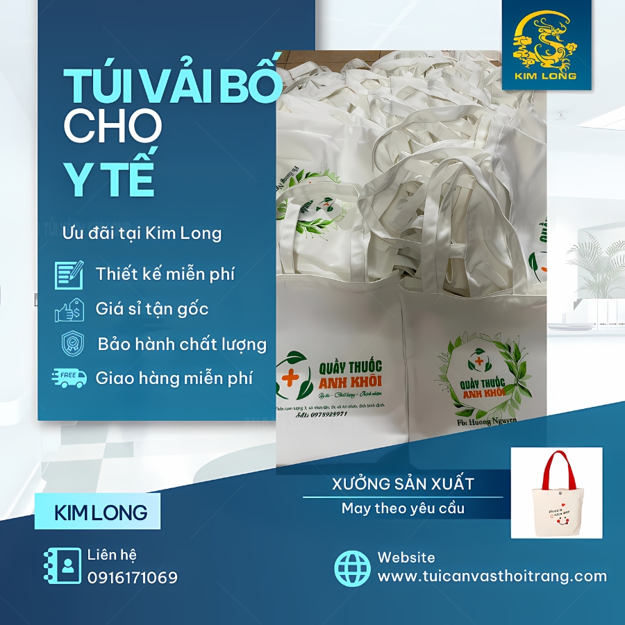 túi vải bố y tế